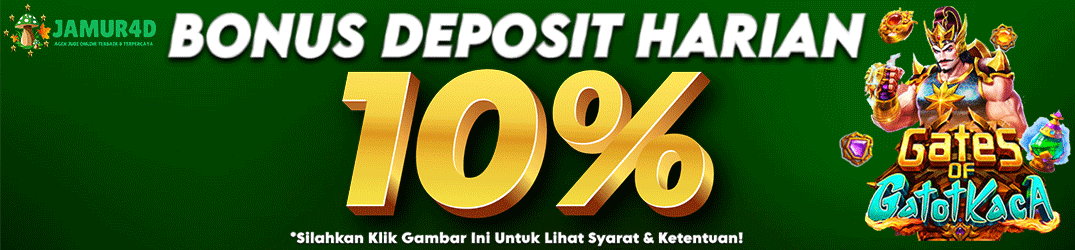 Bonus Deposit Harian 10%